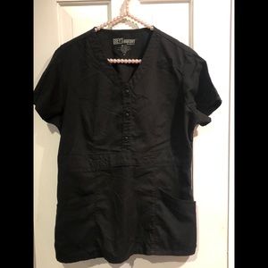 Grey’s anatomy black scrub top